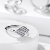 Anneau 0.8mm 25 - Losange multistrass