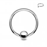 Piercing anneau 1,6mm 04 - Acier