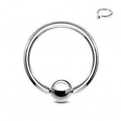 Piercing anneau 1,6mm 04 - Acier