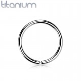 Anneau simple en titane 0,8 ou 1mm