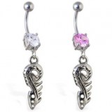 Piercing nombril tribal 06 - Clé crochue