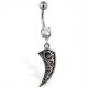 Piercing nombril tribal 08 - En forme de dent