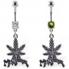 Piercing nombril cannabis 03 - Marijuana