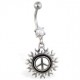 Piercing nombril tribal 11 - Soleil peace and love