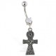 Piercing nombril tribal 14 - Ankh de mishra celtique