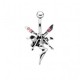 Piercing nombril fée 01 - Debout avec strass roses