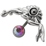 Piercing nombril fée 11 - Nue avec des cheveux longs
