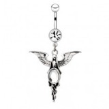 Piercing nombril ange 05 - Divinité avec des ailes