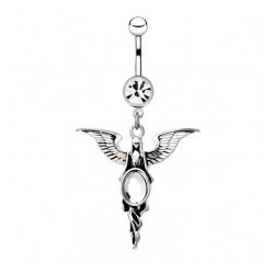 Piercing nombril ange 05 - Divinité avec des ailes