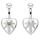 Piercing nombril cannabis 12 - Coeur fumeur