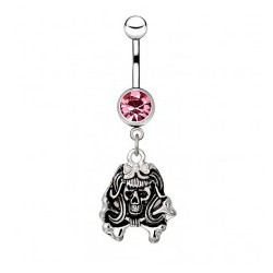 Piercing nombril gothique 45 - Femme pirate