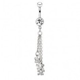 Piercing nombril gothique 44 - Chainettes avec cranes