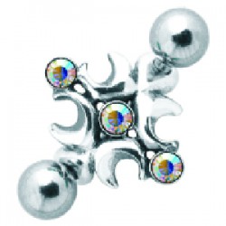 Piercing nombril inversé 05 - Deluxe gems auroras