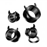 Plug plaqué-titane noir diablotin (AC170)