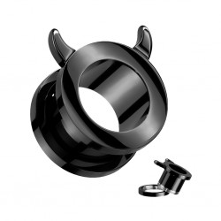 Plug plaqué-titane noir diablotin (AC170)