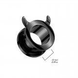 Plug plaqué-titane noir diablotin (AC170)