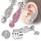 Boucle contour d'oreille 02 - Aile avec strass