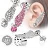Boucle contour d'oreille 02 - Aile avec strass