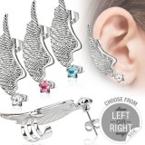 Bijou tour d'oreille 27 - Aile avec étoile colorée