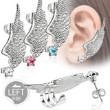 Bijou tour d'oreille 27 - Aile avec étoile colorée