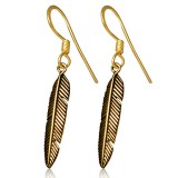Boucles en bronze 14 - Plume