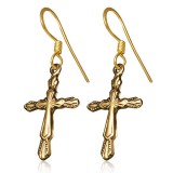 Boucles en bronze 15 - Croix