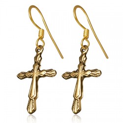 Boucles en bronze 15 - Croix