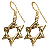 Boucles en bronze 17 - étoile de David