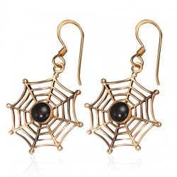 Boucles en bronze 20 - Toile onyx