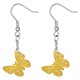 Boucles d'oreilles crochets en acier 11 - Gold-ip papillon