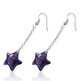 Crochets en acier 13 - étoile violette