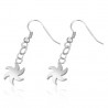 Boucles d'oreilles crochets en acier 14 - Petite étoile