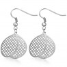 Boucles d'oreilles crochets en acier 21 - Deux ovales