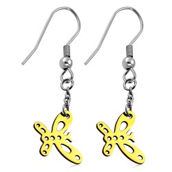 Crochets en acier 29 - Gold ip papillon
