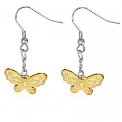 Crochets en acier 30 - Gold ip papillon