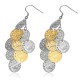 Boucles d'oreilles crochets en acier 41 - Multiples ronds