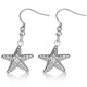 Boucles d'oreilles crochets en acier 43 - étoile de mer