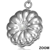 Boucles d'oreilles crochets en acier 66 - Belle fleur