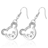 Boucles d'oreilles crochets en acier 71 - Nounours