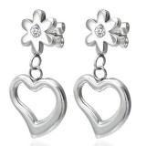 Clous pendants 01 - Coeur et fleur