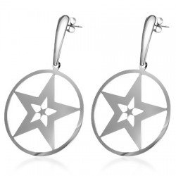 Clous pendants 02 - étoile dans cercle