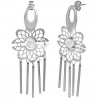 Boucles d'oreilles clous pendants 15 - Attrape rêve