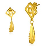 Clous pendants 55 - Gold iP plume