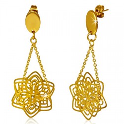 Clous pendants 26 - Gold ip rosas
