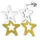 Boucles d'oreilles clous pendants 35 - Deux étoiles