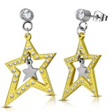 Clous pendants 40 - Deux étoiles