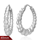 Boucles d'oreilles créoles 26 - Grosses multiples ovales