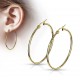 Boucles d'oreilles créoles 30 - Gold-ip jaune