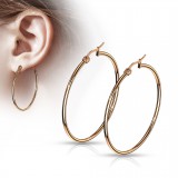 Boucles créoles 70 - Gold-ip rose