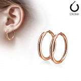 Boucles créoles 76 - Gold-ip rose B